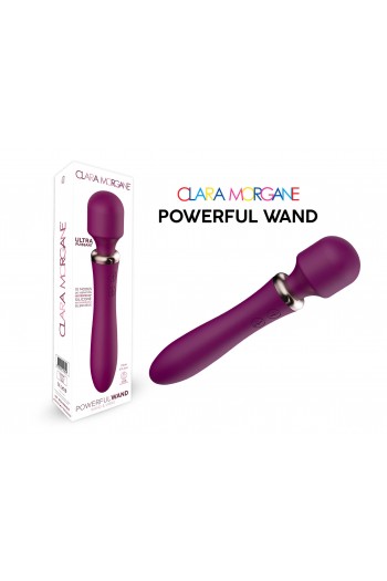 Powerful Wand Bordeaux - double stimulateur vibrant | Clara Morgane 2