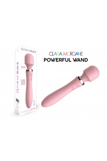 Powerful Wand Rose - double stimulateur vibrant | Clara Morgane