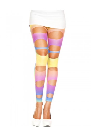 Leggings arc en ciel ajouré | Music Legs