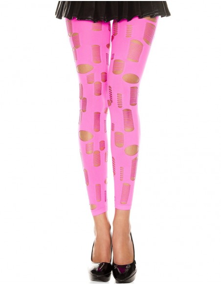 Legging rose fluo ajouré | Music Legs
