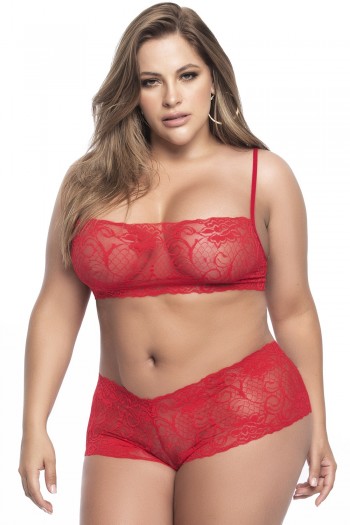 Ensemble Lingerie Rouge Mapalé Grande Taille | Mapalé