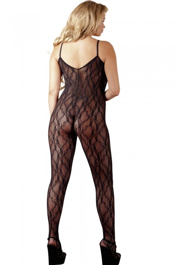 Combinaison Résille Noire & Décolleté Envoûtant | COTTELLI 2