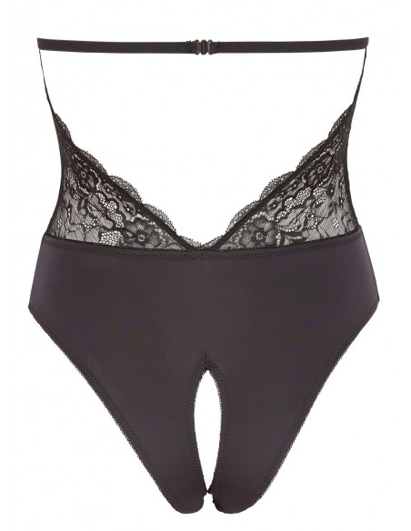 Body Noir en Dentelle, Ouvert à l'Entrejambe par Cottelli | COTTELLI