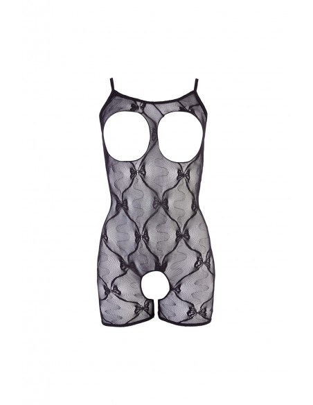 Combi short Maille Noire & Motif Nœuds | COTTELLI