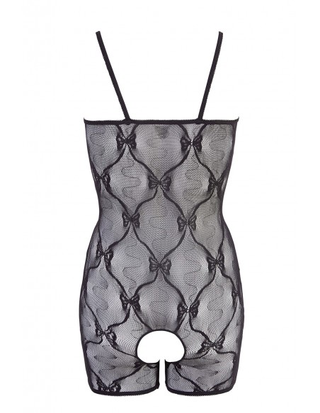 Combi short Maille Noire & Motif Nœuds | COTTELLI