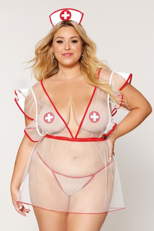 Costume d'Infirmière Sexy Grande Taille | Dreamgirl