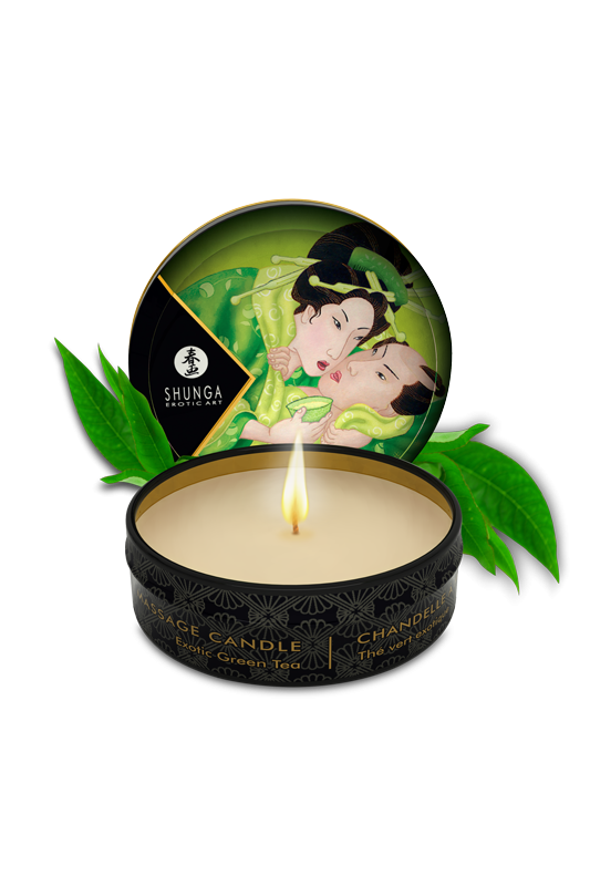 Mini bougie de massage Thé vert Exotique | Shunga