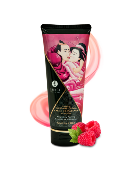 Crème de Massage délectable Emotion de framboise | Shunga