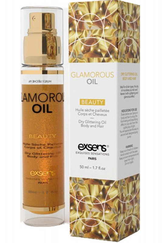 Glamorous Huile sèche pailletée 50ml | Exsens