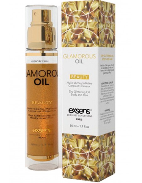 Glamorous Huile sèche pailletée 50ml | Exsens