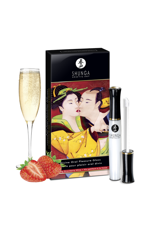 Gloss pour plaisir oral divin Vin pétillant fraise | Shunga