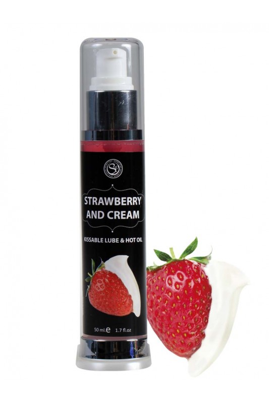 Lubrifiant effet chaud Fraise 50ml | Secret Play