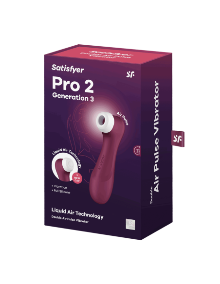Pro 2 Génération 3 Air pluse - Bordeaux | Satisfyer
