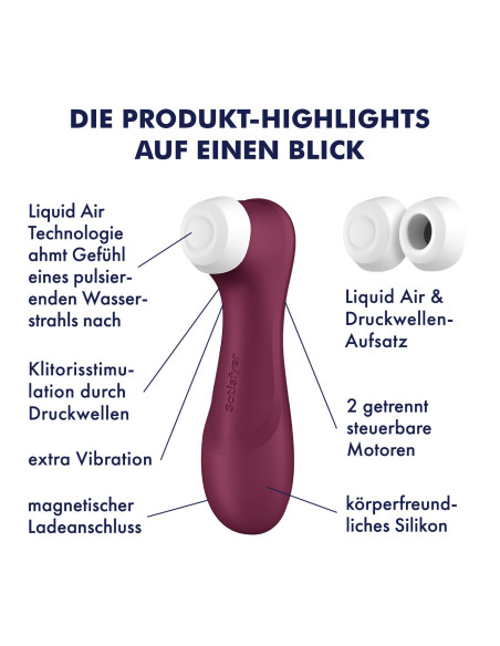 Pro 2 Génération 3 Air pluse - Bordeaux | Satisfyer