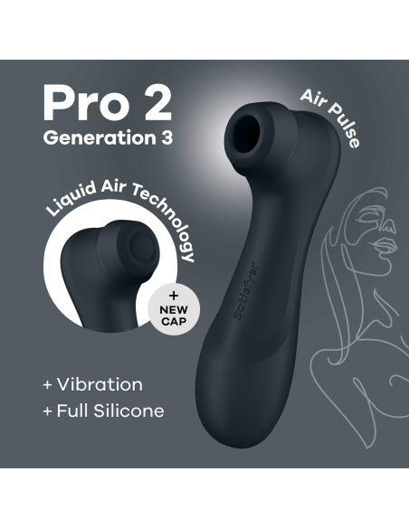 Pro 2 Génération 3 Air pulse - Noir | Satisfyer