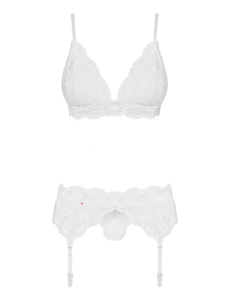 Ensemble Blanc Obsessive 3 pcs | Obsessive
