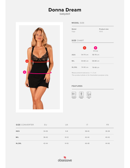 Babydoll Glamour Donna Dream | Obsessive
