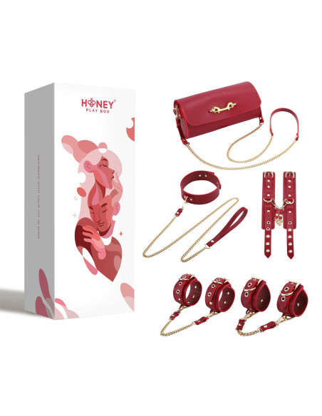 Federico : Kit de bondage en cuir véritable | Honey Play box