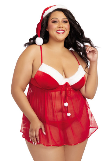 Costume Mère Noël Grande Taille | Dreamgirl