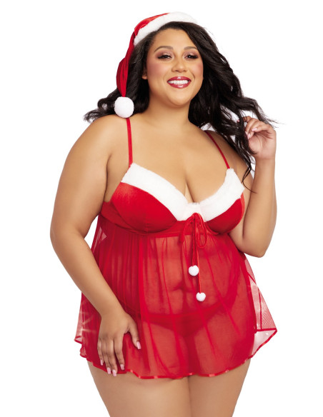 Costume Mère Noël Grande Taille | Dreamgirl