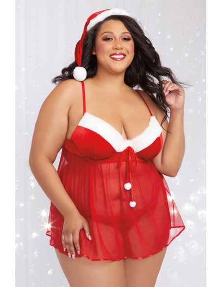 Costume Mère Noël Grande Taille | Dreamgirl
