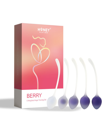 Berry : Set de 5 Boules de geisha Mauves | Honey Play box