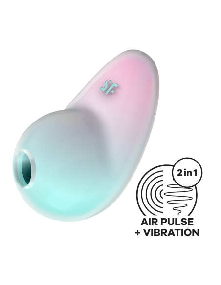 Pixie Dust Vert & Rose : Vibromasseur à ondes de pression | Satisfyer