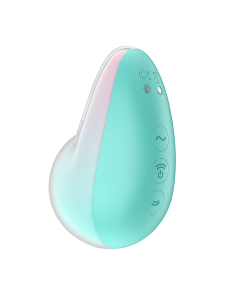 Pixie Dust Vert & Rose : Vibromasseur à ondes de pression | Satisfyer