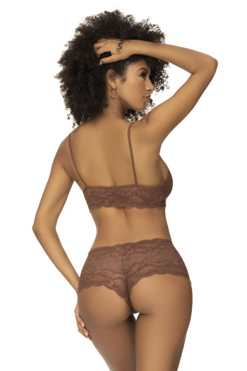 Ensemble dentelle cacao 2 pièces | Mapalé 2