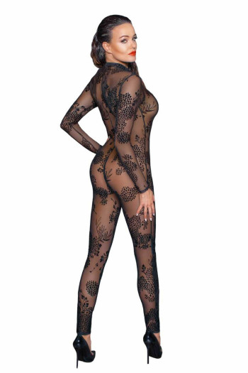 Combinaison en tulle noire avec fermeture éclair | Noir HandMade 2