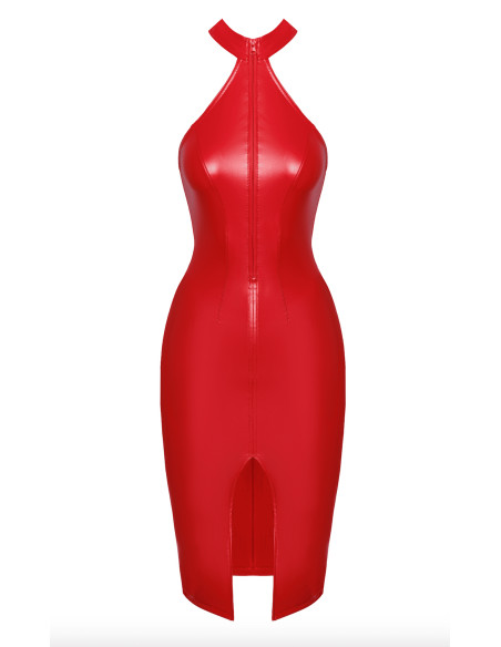 Robe midi Orgia rouge passion | Noir HandMade