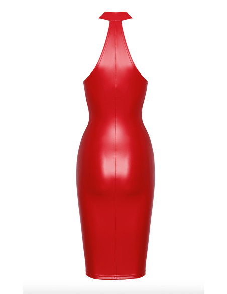Robe midi Orgia rouge passion | Noir HandMade