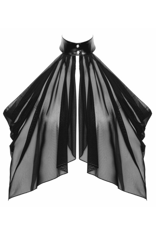 Boléro Opium Noir Transparent en Powernet | Noir HandMade