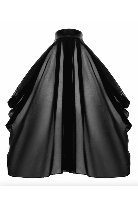 Boléro Opium Noir Transparent en Powernet | Noir HandMade