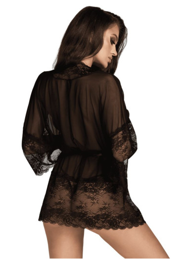 Peignoir Midnight Kiss 245 Noir | Kissable par Noir Handmade 2