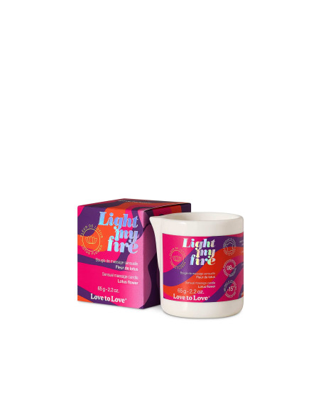 Bougie de massage Light My Fire Fleur de lotus | Love to Love