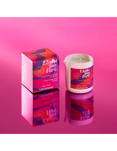 Bougie de massage Light My Fire Noix de coco | Love to Love