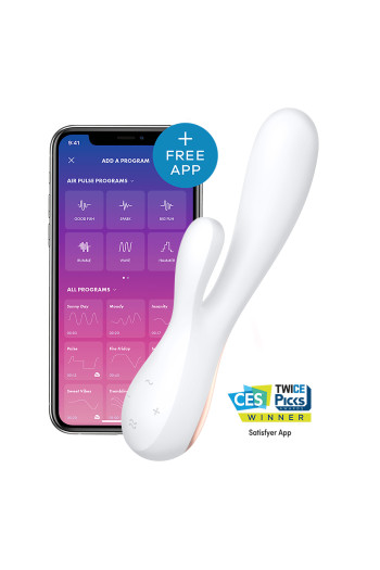Vibromasseur connecté Mono Flex Blanc | Satisfyer
