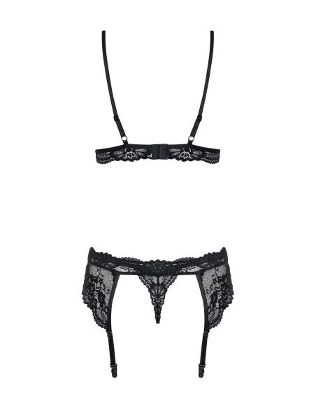 Ensemble de Lingerie Noir Élégant - Dentelle et Confort | Obsessive