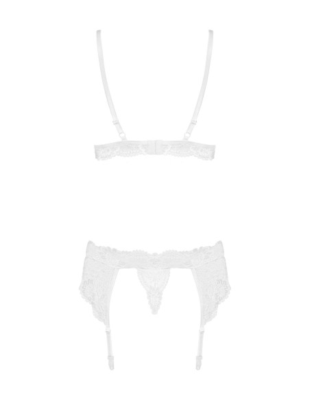 Ensemble Blanc Obsessive 3 pcs | Obsessive