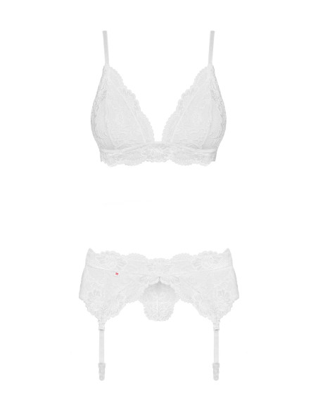 Ensemble Blanc Obsessive 3 pcs | Obsessive